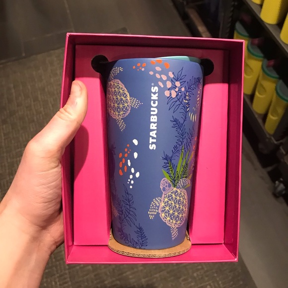 Starbucks Other - Starbucks Hawaii Exclusive Ocean Turtle Sea Life Ceramic Tumbler